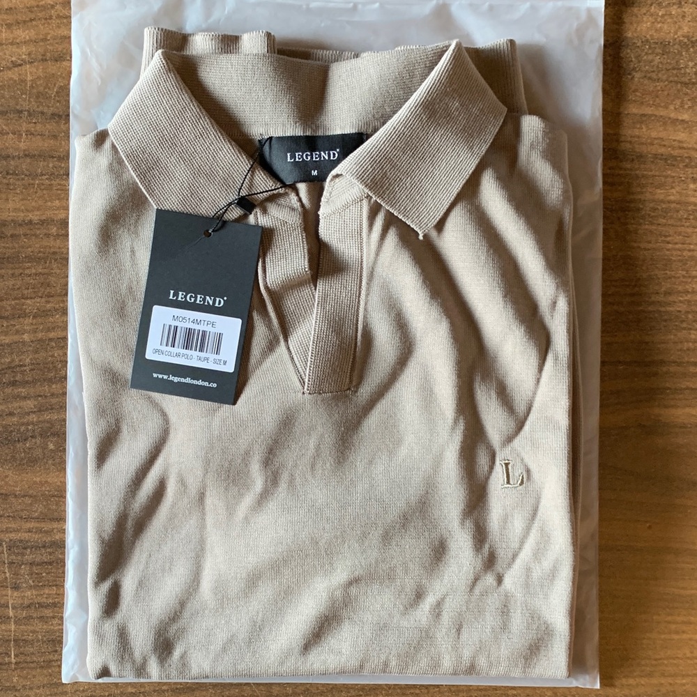 Legend Men's Beige Polo Shirt